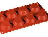 MOLDE SILICONA ROJO 175x300 FORMAFLEX FR040 TARTALETA 35ML