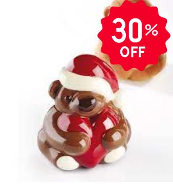 MOLDE NAVIDAD TERMOFORMADO KT166 OSO TEDDY