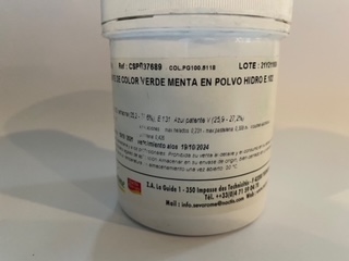 COLORANTE HIDRO VERDE MENTA 100GR