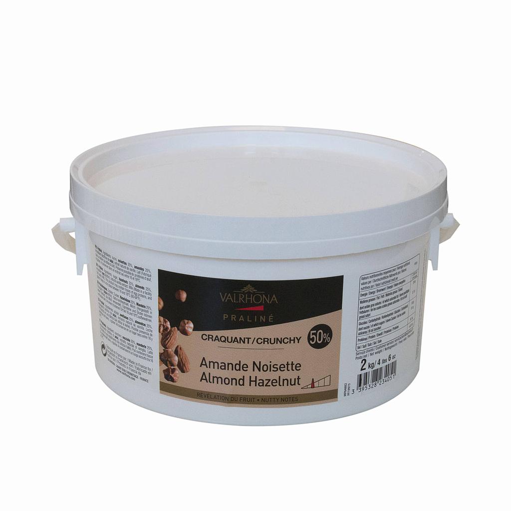 PRALINE AVELLANA ALMENDRA 50% CRUJIENTE 2KG