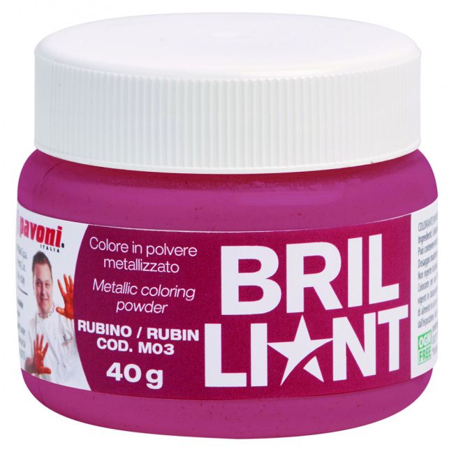 COLORANTE METALICO RUBY 40G M03 PAVONI