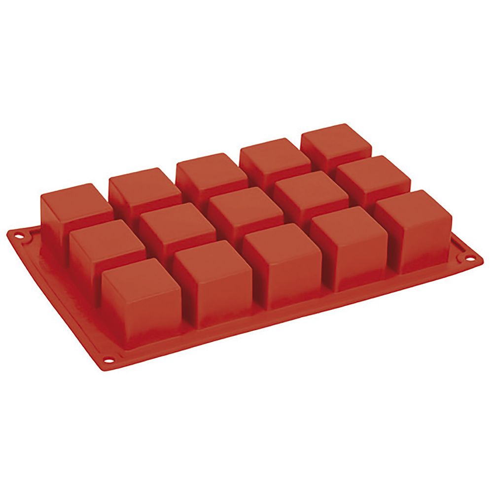 MOLDE SILICONA ROJO 175x300 FORMAFLEX FR103 CUBO 62ML