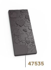 MOLDE BARRA CHOCO CORAZONES