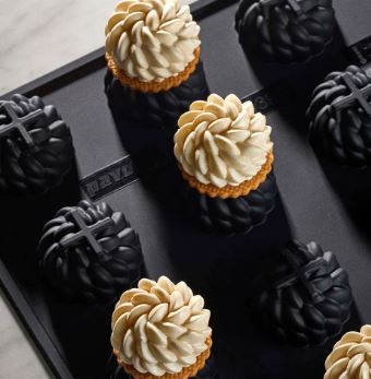 MOLDE SILICONA NEGRO PAVOFLEX PX4399 FACON SAINT HONORE MINI PORCION